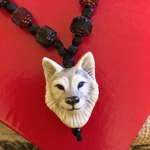 CUSTOM MADE WOLF NECKLACE